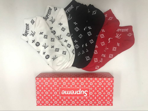 Supreme x LV Socks(6 pairs)-238