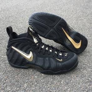 Authentic Nike Air Foamposite Pro “Black _ Metallic Gold”-008