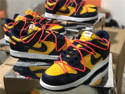 OFF-WHITE x Nike Dunk Low “University Gold