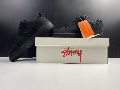 Stussy x Nike Air Force 1 Low “Black”