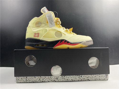 Air Jordan 5s Salt/fire red