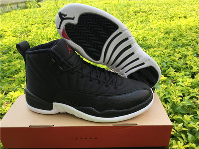 Air Jordan 12 Black Nylon-013